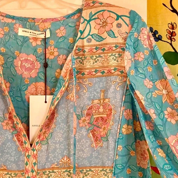 🌺🎉HP🎉🌺 NWT Spell & The Gypsy Love Story Boho Dress - Picture 12 of 16